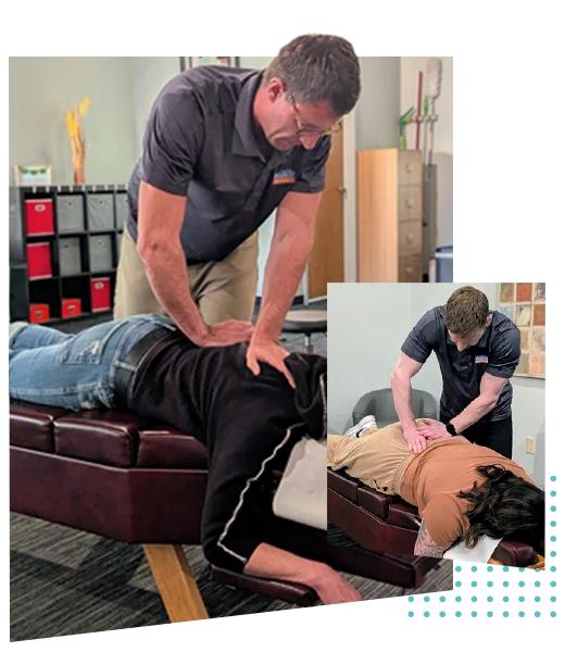 Chiropractor Billings West End Jeff Holden and Logan Flanery Adjustment HP