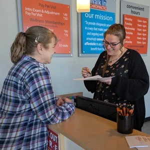 Chiropractic Billings Heights MT Front Desk Circle HP