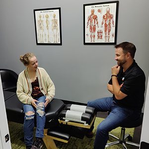 Chiropractic Bozeman MT Consult With Patient